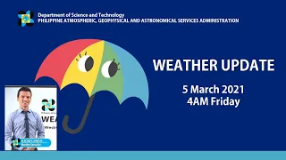 Public Weather Forecast Issued at 4:00 PM March 05, 2021