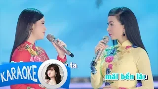 (KARAOKE) Tình Chị Em - Cẩm Loan & Lý Diệu Linh | Beat Gốc