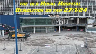 The Royal Hospital Liverpool, Demolition so far 27th January 2023