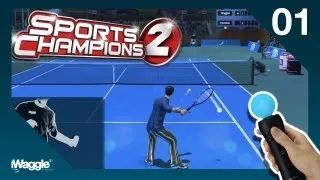 Sports Champions 2 PS Move Walkthrough - Part 1/6 [Tennis - Gold Difficulty]