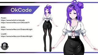 Live2D Showcase - OkCode's Pearl Secretary Costume