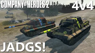 Double JagdTigers! Company of Heroes 2 - 4v4