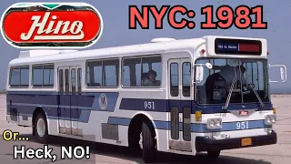 MTA GLOBAL BUS SEARCH: 1981 NYC Test of Japanese Hino RC Bus [History of Buses]