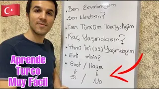 APRENDER TURCO 2 | Conversación fácil para Conocer un Turco ❤️🇹🇷