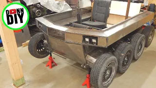 Sheet Metal Hull DONE - Tracked Amphibious Vehicle Build Ep. 18