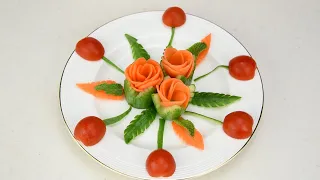 Cucumber & Carrot Salad Decoration @thefreshplate06