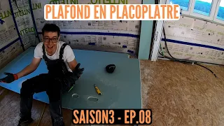 S3E8 RENOVATION GRANGE: JE POSE TOUT LE PLACO DE MON PLAFOND DANS L'APPARTEMENT