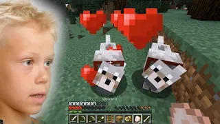 Where there are puppies in minecraft Survival in minecraft