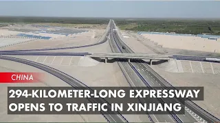 294-Kilometer-Long Expressway Opens to Traffic in Xinjiang