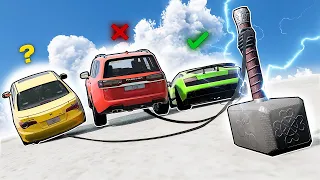 Which Vehicles can move Thor's hammer? - BeamNG Drive