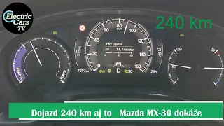 Dojazd 240 km žiadny problém, Mazda MX-30 v bežnej premávke - Electric Cars TV