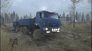 MudRunner Карта Аварийный мост прохождение #1