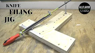How To Make a Filing Jig For Knives | Easy Knife Filing Jig