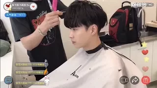 张艺兴 Zhang Yixing LAY having his hair cut :D