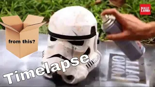 Timelapse - Star Wars StormTrooper Helmet DIY Cosplay