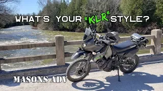 What's your KLR style? | Masons ADV | KLR 650