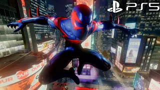 Spider-Man Remastered PS5 - 2099 Black Suit Free Roam Gameplay (4K 60FPS Performance RT Mode)