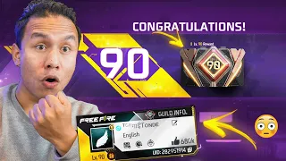 90 Level Up in Free Fire 🔥 Free Gloo Wall Reward 😱 Tonde Gamer