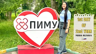 FIRST DAY of Second Year✨| MBBS RUSSIA🩺🇷🇺| VLOG🎥