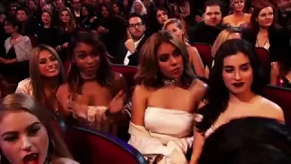 Fifth Harmony Watching Ex Member Camila Cabello Perform 'Crying In The Club' at Billboard