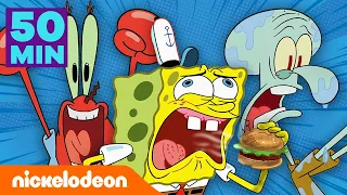 SpongeBob | SpongeBob sezon 11: Najlepsze momenty - Część 5 przez 50 minut! | Nickelodeon Polska