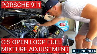 How To Adjust Open Loop Fuel Mixture for Porsche 911 Bosch CIS K-Jetronic Fuel Injection