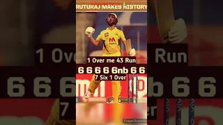 Ruturaj gaikwad 1 Over 7 six#ruturajgaikwad#6 ball 7 six#cricket#sort