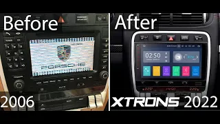 Xtrons Radio Update Porsche Cayenne 9PA/955 Installation Radio Upgrade Android 2022