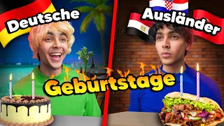 Deutsche vs Ausländer beim Geburtstag 😳😂 |  Mohi__07