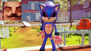 Hello Neighbor - MAy New Neighbor Sonic.EXE Act 2 Door Gameplay Walkthrough