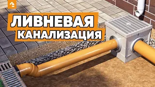 🌊 Ливневая канализация. Схема ливневки для частного дома. Кейль Строй.