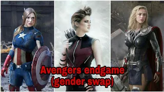 Lady avengers ..beautyfull female superheroes version , gender swap (make gk word)
