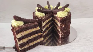 популярный вкуснейший торт БАНАН в ШОКОЛАДЕ! Без желатина ручным миксером! Торт на Праздник!