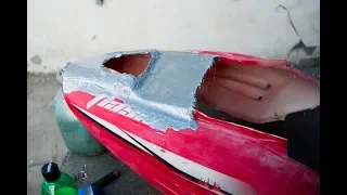 восстановление пластика скутера. часть 2
