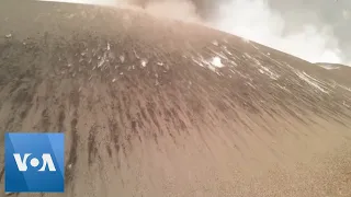 Drone Footage Shows ‘Lava Bombs’ Erupting From La Palma Volcano