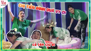 Pha "NHỔ CỦ CẢI" gây TIỀN ĐÌNH của Lâm Vỹ Dạ, Hoa hậu Tiểu Vy lần đầu chơi gameshow đã GÁNH TEAM