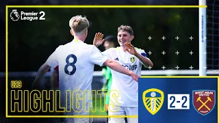 Highlights: Leeds United U23 2-2 West Ham United U23 | Greenwood pen earns draw | Premier League 2