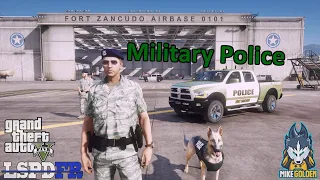 US Military K-9 Police Patrol Fort Zancudo | GTA 5 LSPDFR Episode 559