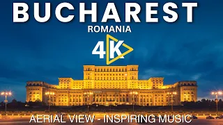 Бухарест, Румыния 🇷🇴 Видео 4K | Бухарест с расслабляющей музыкой