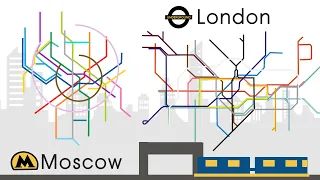 Метро Москвы против метро Лондона.Кто круче? I Инфографика I Анимация I London subway I Анимация