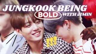 Jungkook being bold with Jimin