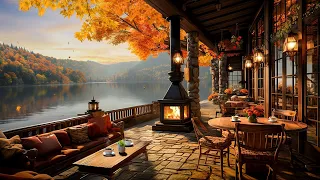 Smooth Jazz Instrumental Music 🍂 Cozy Autumn Coffee Shop Ambience ~ Warm Piano Jazz Music to Work