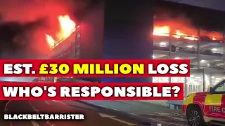 Who is responsible for losses of the Luton Airport Carpark Fire?