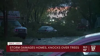 Tornado damages homes in Pavillion Township