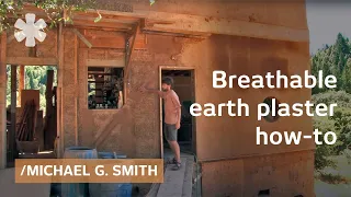 A no-VOC earth plaster for a breathable, bioclimatic home