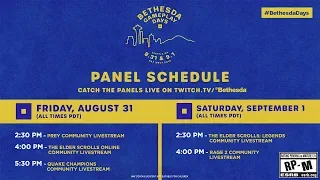 Bethesda Gameplay Day - Day 1 | Friday, August 31 feat. Prey, ESO, and Quake Champions