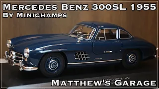 [Matthew's Garage 馬修車庫] EP.22 Minichamps - Mercedes Benz 300SL 1955 1/18 Model Car Unbox 賓士 模型車 開箱