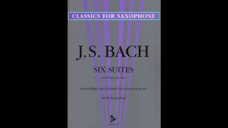 J.S. Bach: Suite No. 3 Bourrée  II on Tenor Saxophone