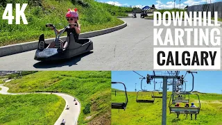 Calgary Downhill Karting at Canada Olympic Park - 4K | Skyline Luge Downhill Karting Calgary Alberta