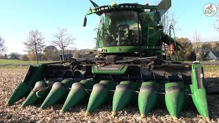 Mais dreschen mit John Deere und JCB, Corn Harvest - Multi Agrar Claußnitz